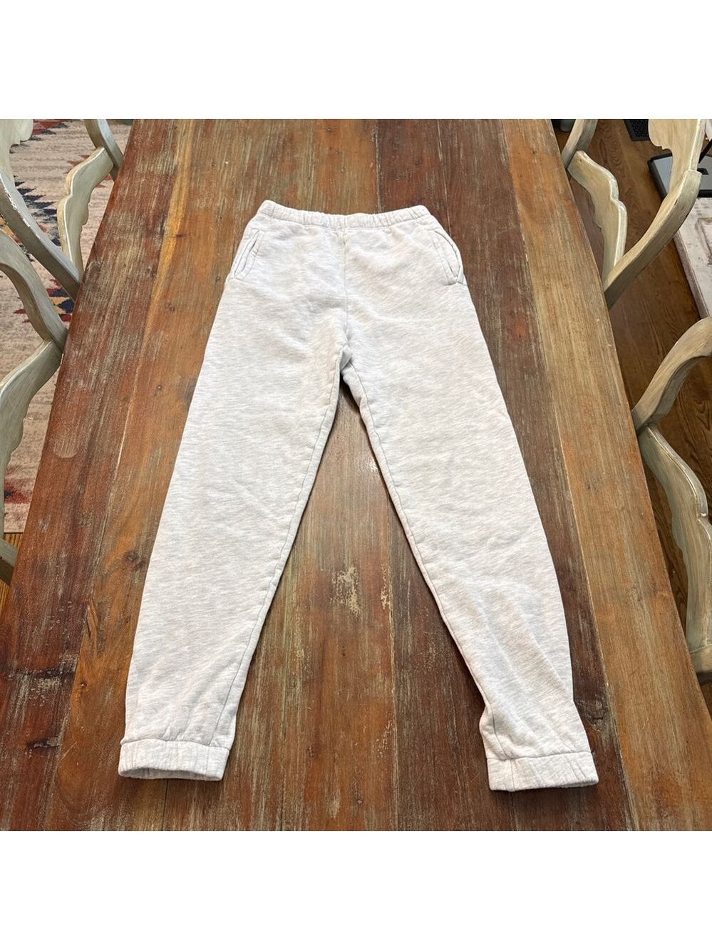 JOAH BROWN Pearl Grey French Terry Lounge Set Cropped Hoodie Joggers - Picture 13 of 16